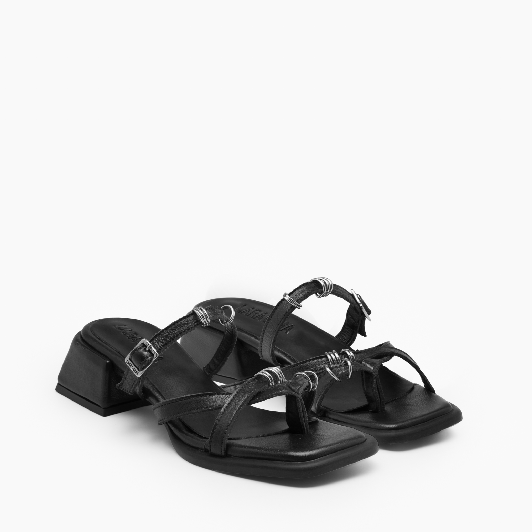 SANDALIA AMALFI NEGRO