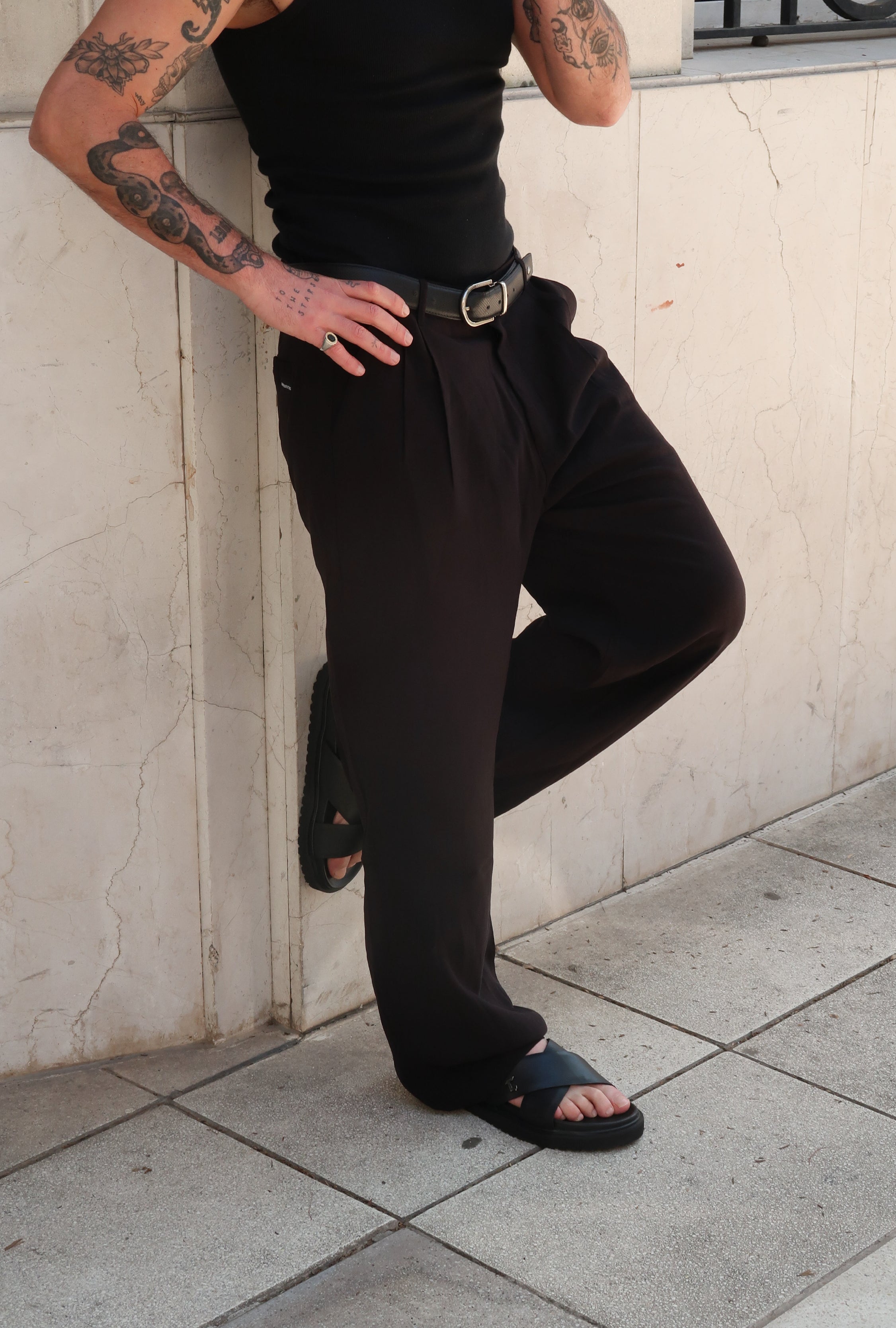 SANDALIA SAN VITTO MAN NEGRO